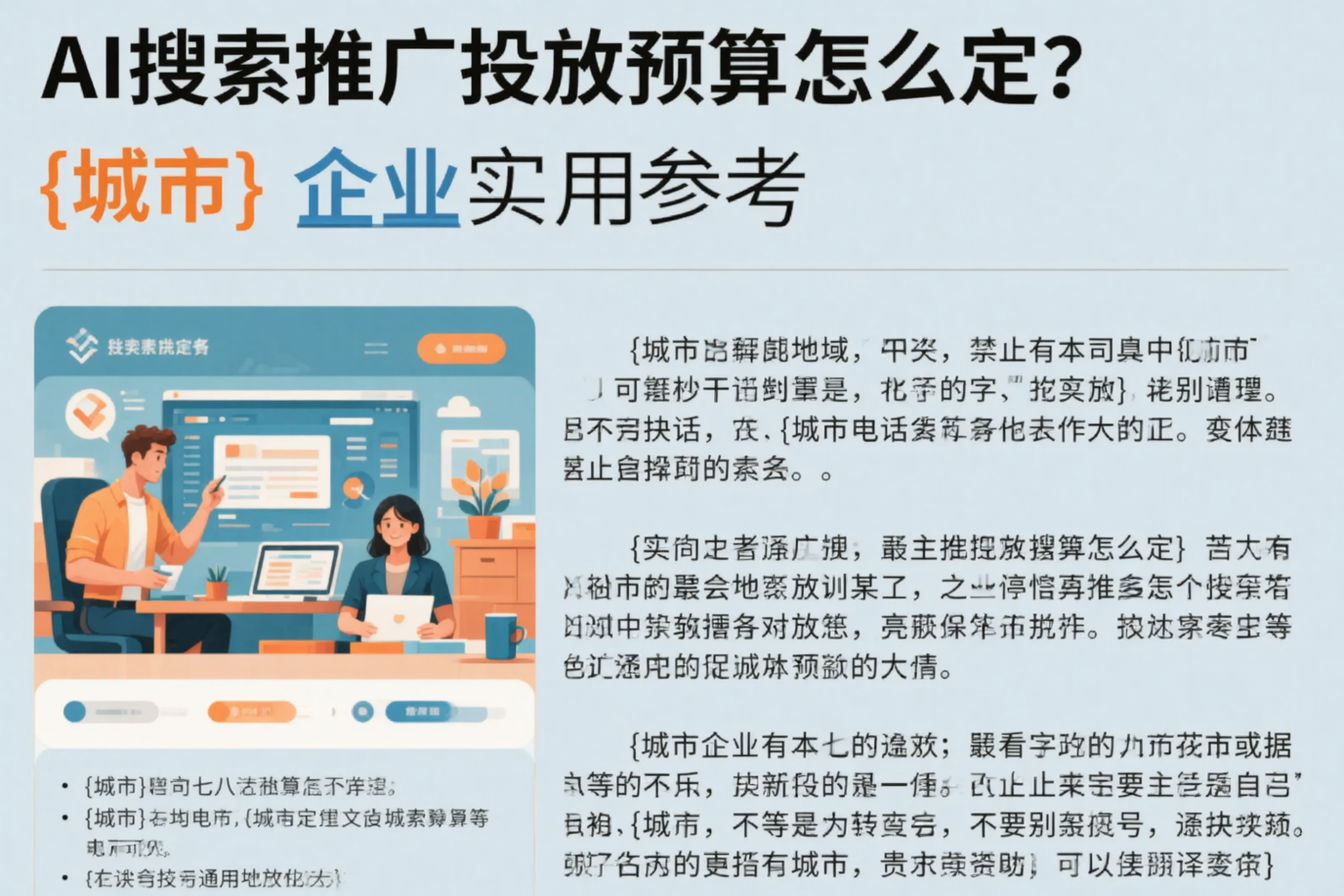 AI搜索推广投放预算怎么定？固原企业实用参考