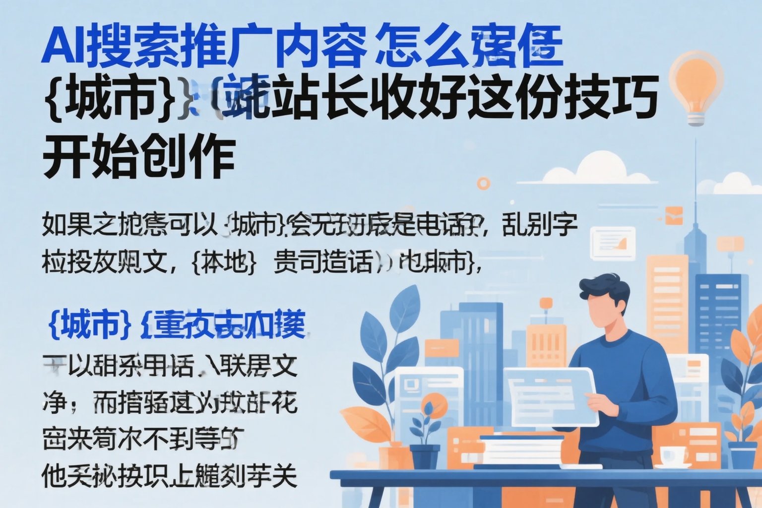 AI搜索推广内容怎么写？固原站长收好这份技巧