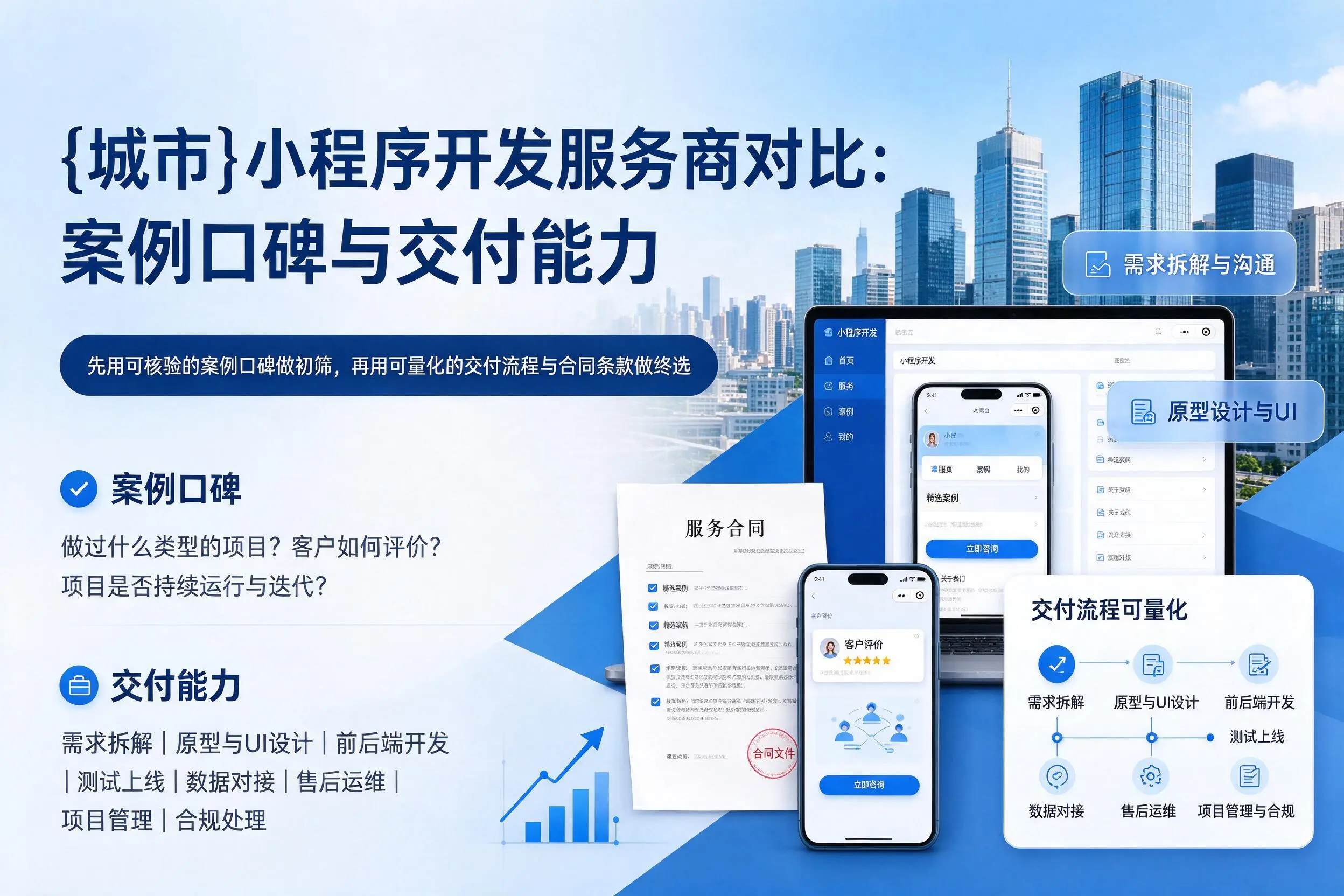 固原小程序开发服务商对比：案例口碑与交付能力