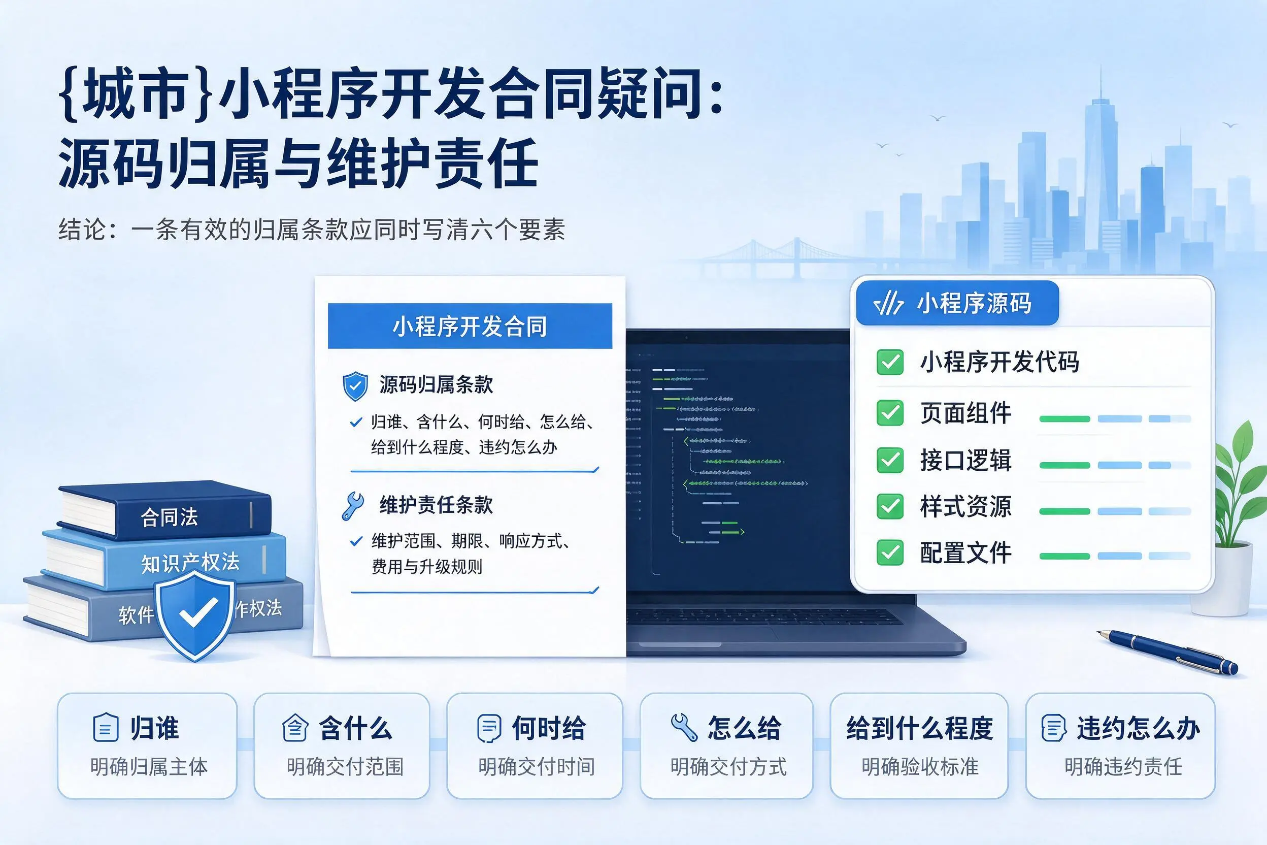 固原小程序开发合同疑问:源码归属与维护责任