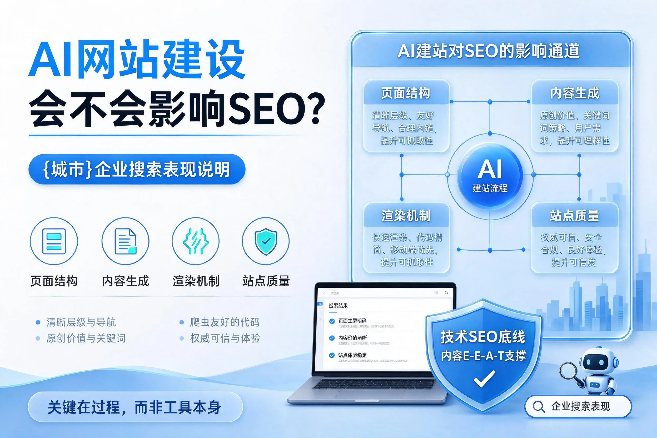AI网站建设会不会影响SEO?固原企业搜索表现说明
