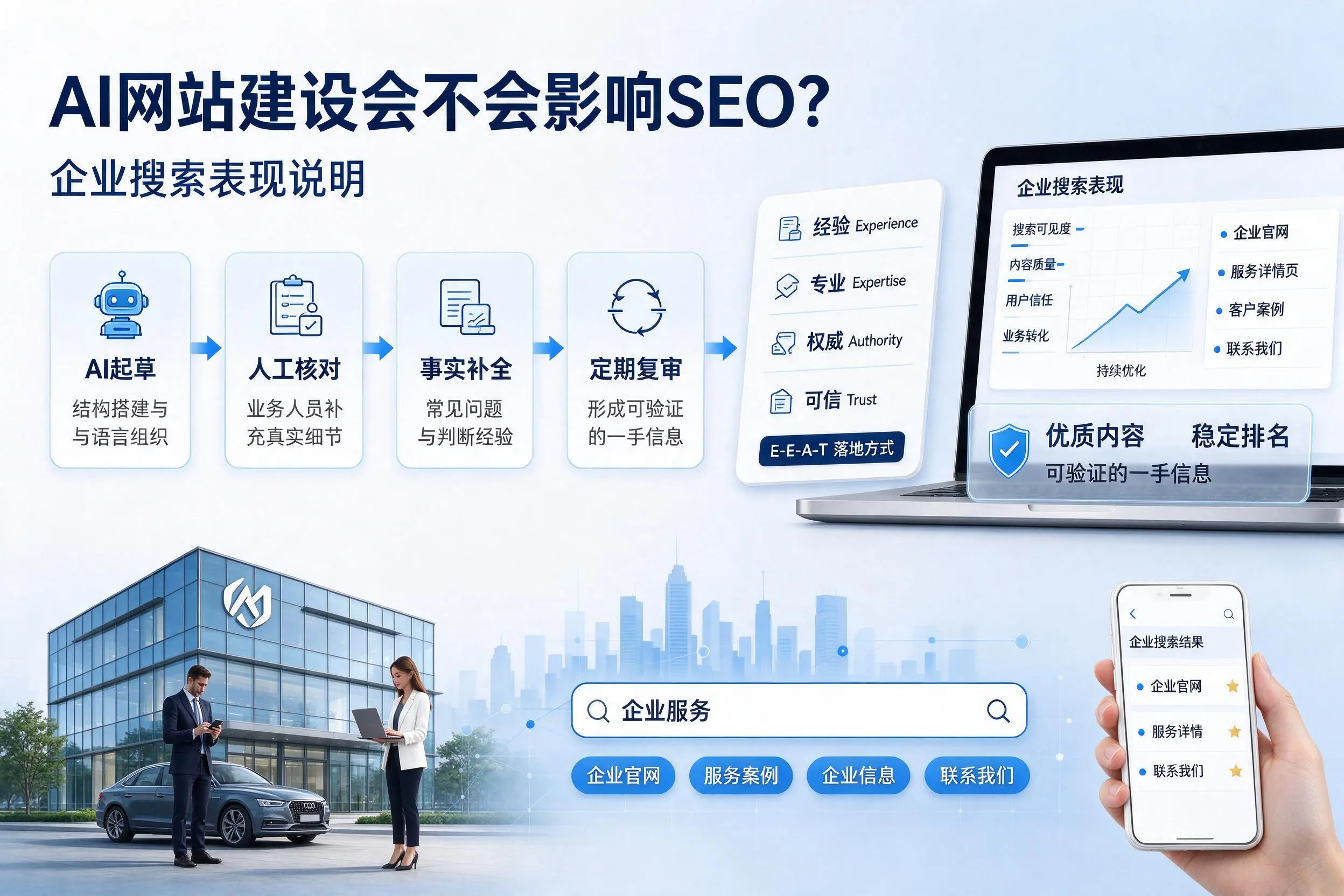 AI网站建设会不会影响SEO?固原企业搜索表现说明