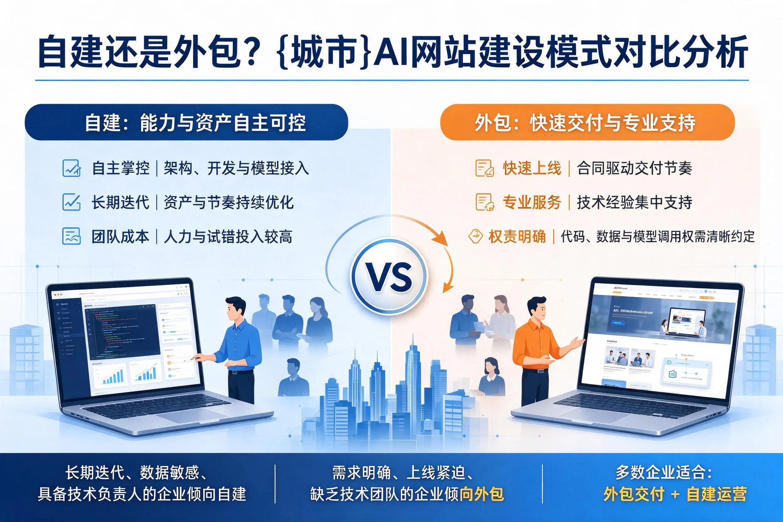 自建还是外包？固原AI网站建设模式对比分析